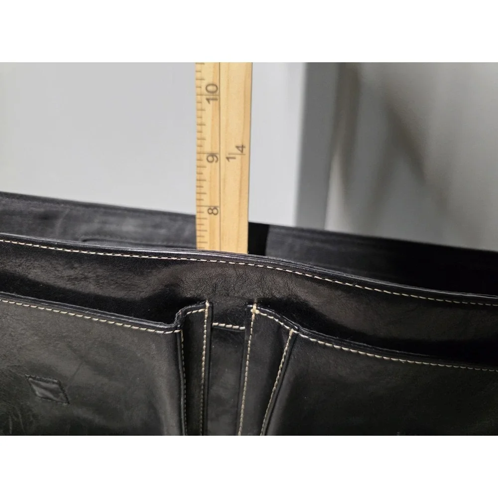 Vintage El Portal Messanger Leather Bag Black
